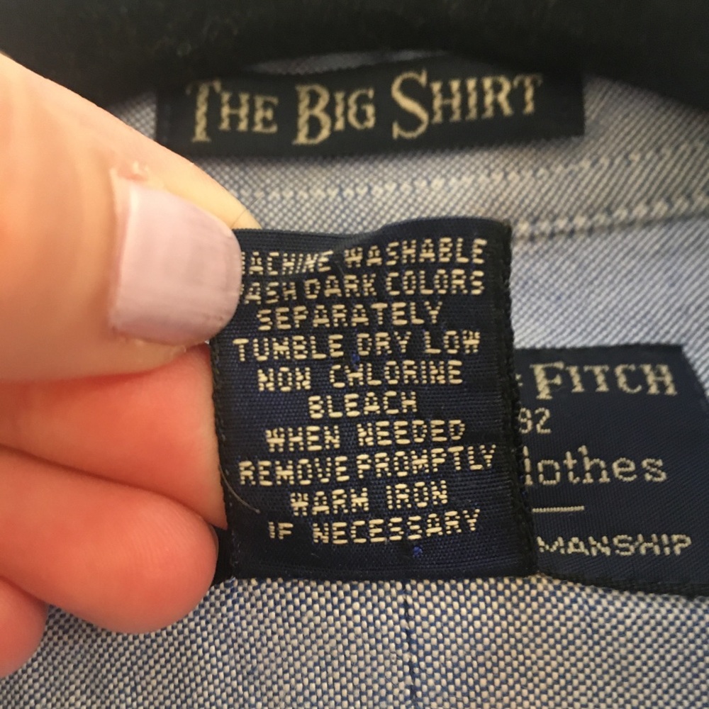 Blue button up - Picture 4 of 4